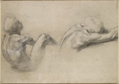 Recto: Zwei Aktstudien, WA1846.210 von Raffaello Sanzio Raphael